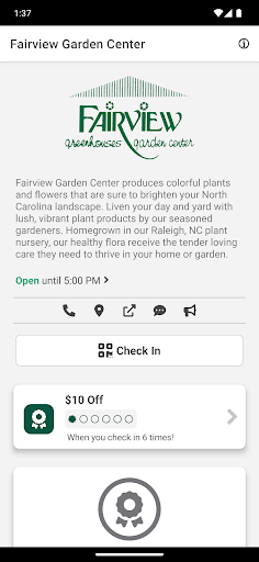 Android application Fairview Garden Center screenshort