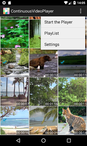 Continuous Video Player Screen 2