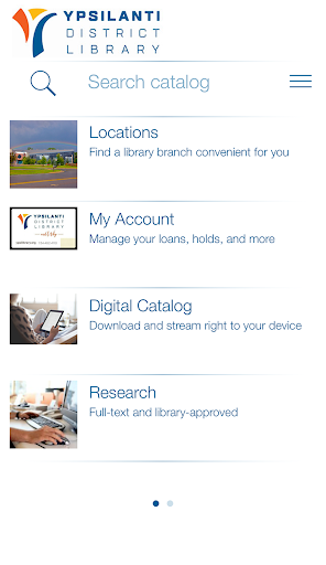 Android application Ypsilanti District Library screenshort