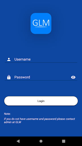Android application GLM Billing App screenshort