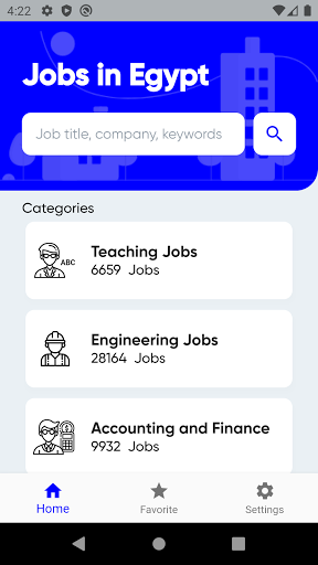 Android application Tanqeeb Egypt Jobs screenshort