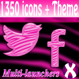 Icon image Pink Zebra Starry icon pack