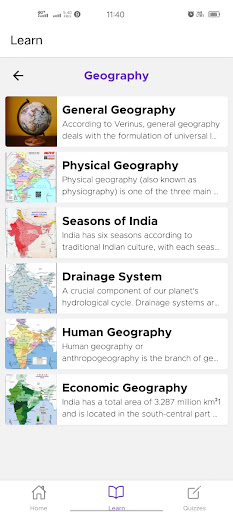 Indian Geography Screen 2