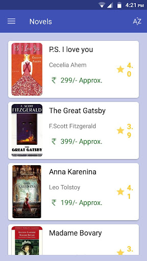 Novel Store Hub Screen 3