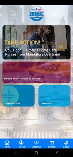 Android application NYSUT Member Action Center screenshort
