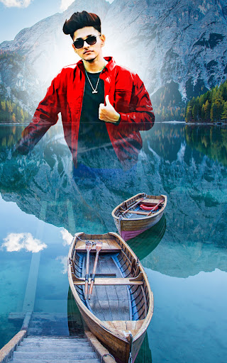 Water bike photo editor boat