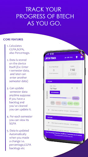 JNTUH Track CGPA/SGPA/PERCENTA Screen 2