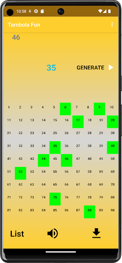Tambola Number Calling Tickets Screen 3