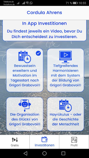 Android application Cordula Ahrens mit Grigori P. screenshort