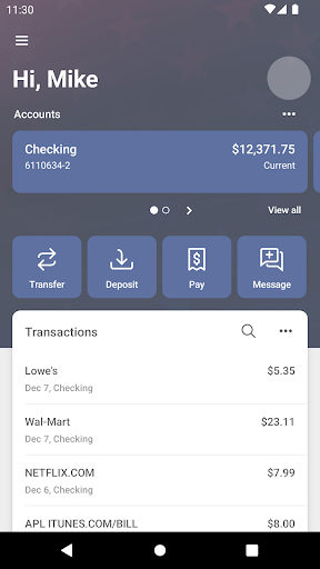 Great American Bank Mobile App Screen 2