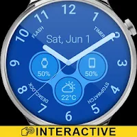 Material Analogic Watch Face
