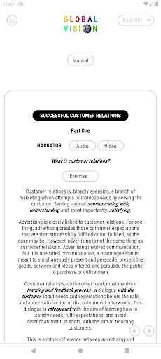 SUCCESSFUL CUSTOMER RELATIONS Screen 2