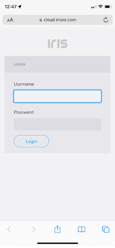 IRIS Client Screen 2