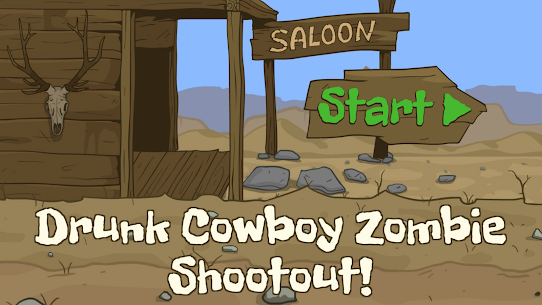 Drunk Cowboy Zombie Shootout MOD APK (Unlimited Ammo) 1