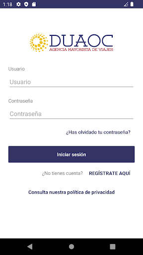 Android application DUAOC App screenshort