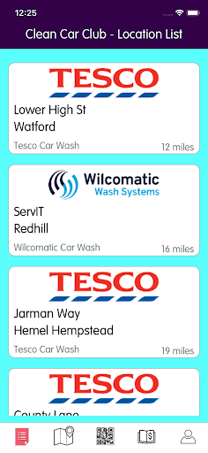Android application Clean Car Club screenshort