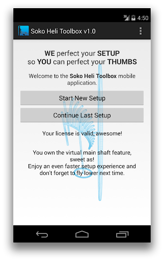 Android application Soko Heli Toolbox screenshort