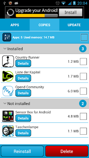 App Manager (apps y backup) Screen 2