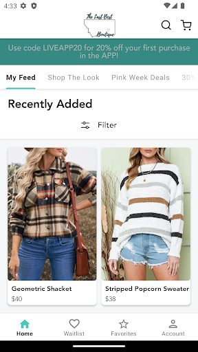 Android application The Last Best Boutique screenshort