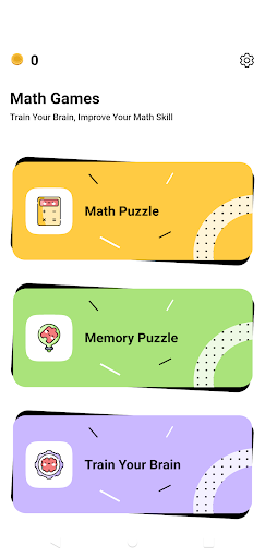 Android application Math Games - Train Your Brain screenshort