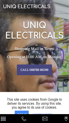 Android application Uniq electricals screenshort