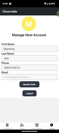 ObserveMe Screen 3