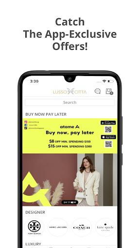 Android application LussoCitta Boutique screenshort