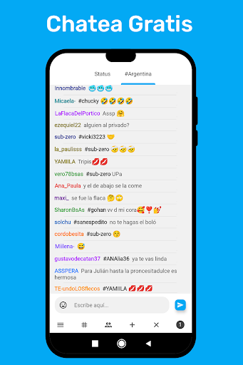 Android application Chat Argentina screenshort