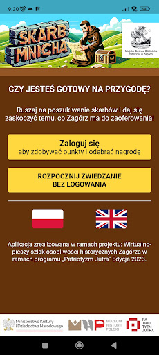 Android application Skarb Mnicha screenshort