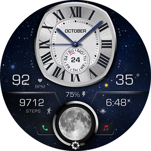 D350 Galaxy Space Watch Face logo