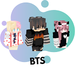 Cover Image of ダウンロード Skin BTS for Minecraft PE  APK