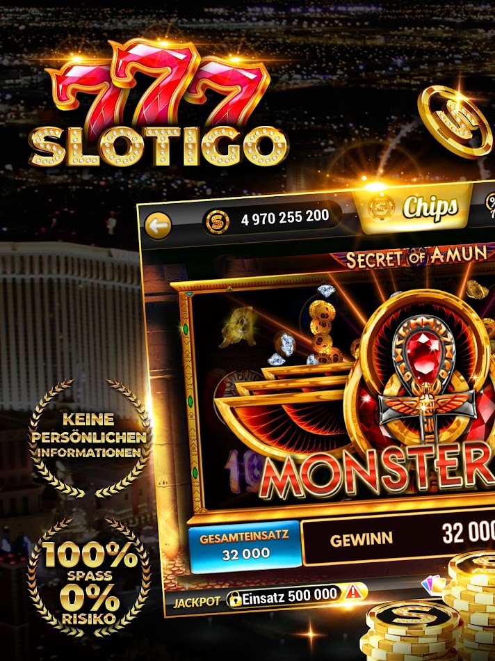 #6. Slotigo - Online-Casino (Android) By: Whow Games GmbH