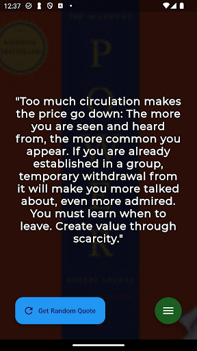 Android application Quote Keeper screenshort