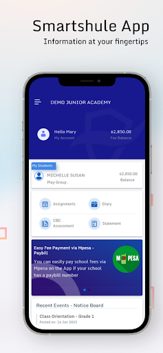 Smartshule Parents Screen 3