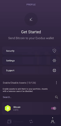 Exodus  CRYPTO ETH WALLET TRX USDT TRC20/ERC20