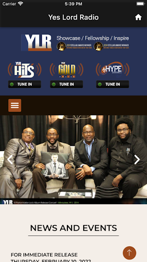 Android application Yes Lord Radio screenshort