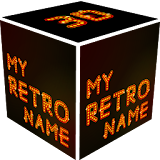 3D My Retro Name Wallpaper icon