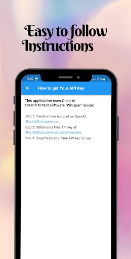 Simple Audio File to Text Screen 3
