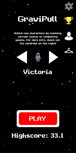 Android application GraviPull screenshort