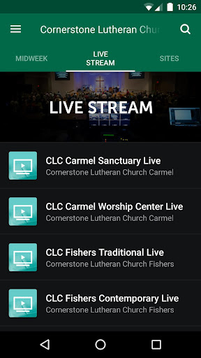 Cornerstone Lutheran Church Screen 3