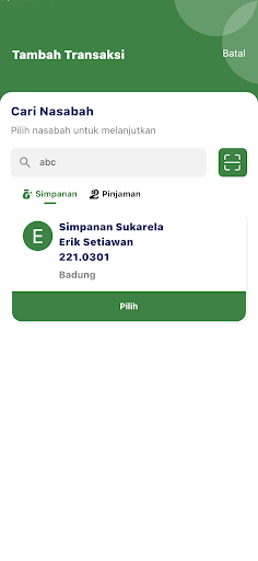 E-Collector PAS Screen 3