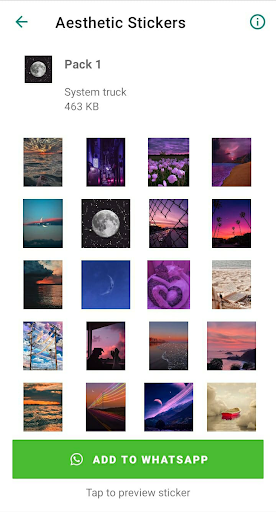 Android application Aesthetic Stickers screenshort