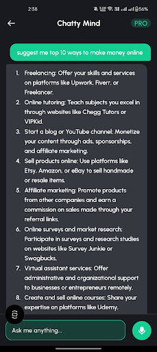 Chatty Mind - Ai Chat Bot screenshot 2
