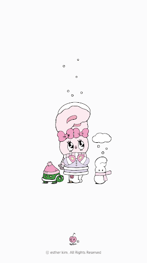 Android application 카카오톡 테마 - 에스더버니_폴링스노우 screenshort