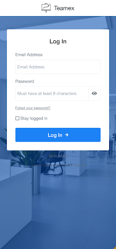 Android application Teamex screenshort