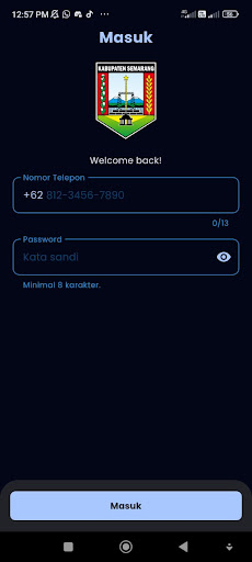 Android application Bank Sampah screenshort