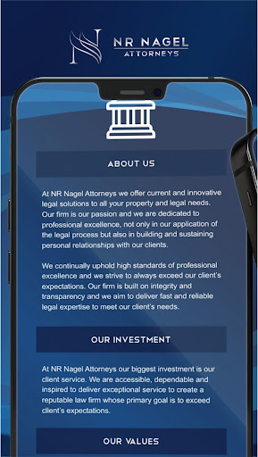 Android application NR Nagel Attorneys screenshort