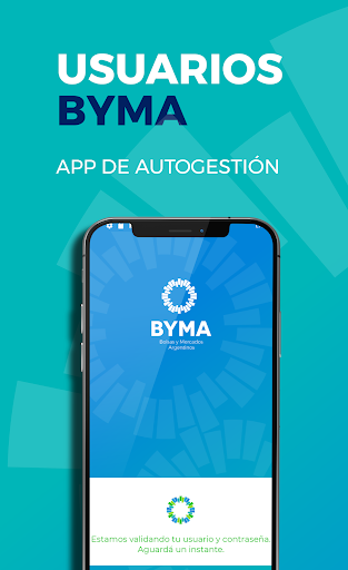 Android application Usuarios BYMA screenshort