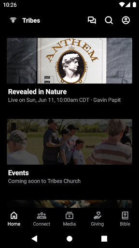 Android application Tribes Church Tx screenshort