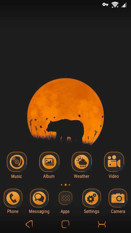 Orange moon | Xperia™Theme + - 1.the.0 - (Android)